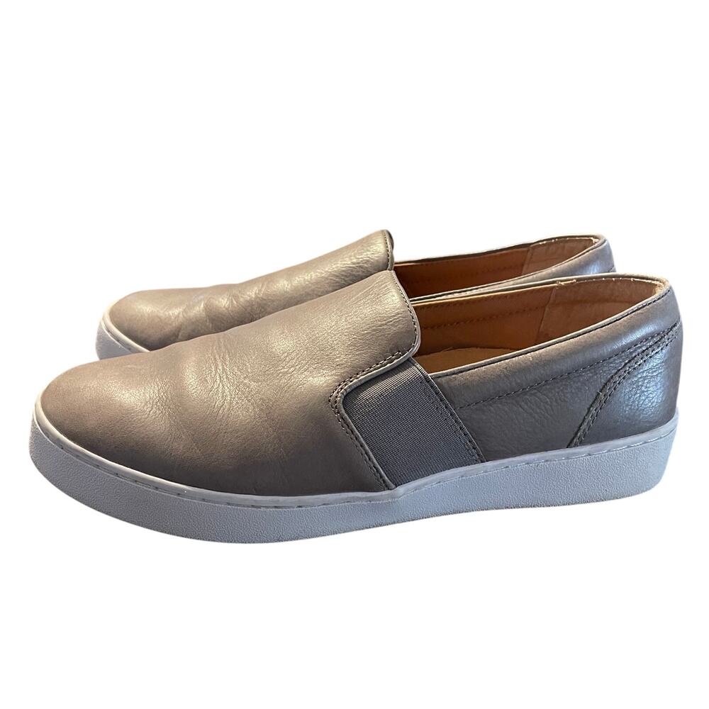 Vionic Demetra Gray Leather Slip-On Loafer Women’s Size 8.5 - Picture 4 of 8
